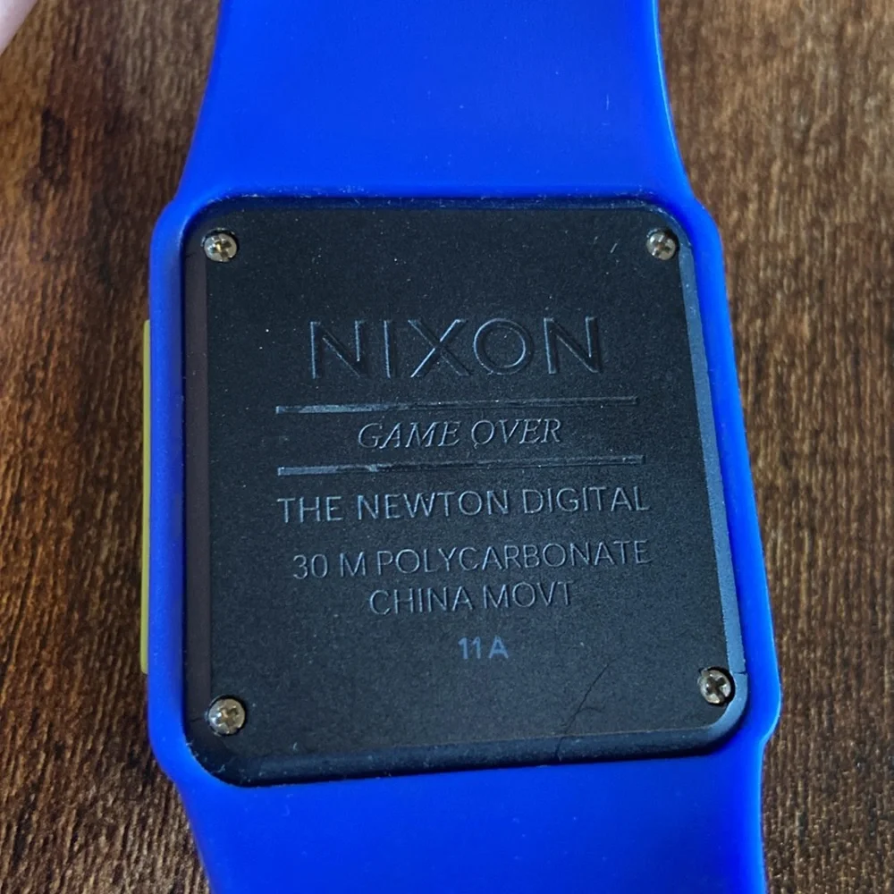 Nixon the Newton Digital Blue and Green Digital Watch